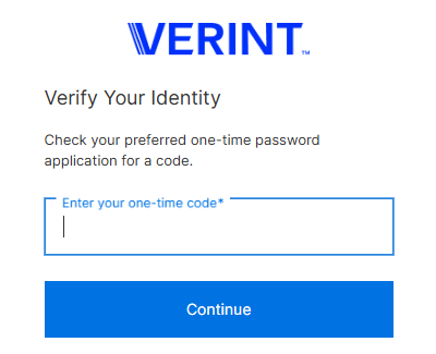 Identity V2 users: Sign in with MFA - Documentation - Verint Identity ...