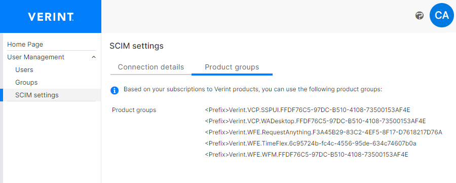 Set up groups for product assignment - Documentation - Verint Identity ...