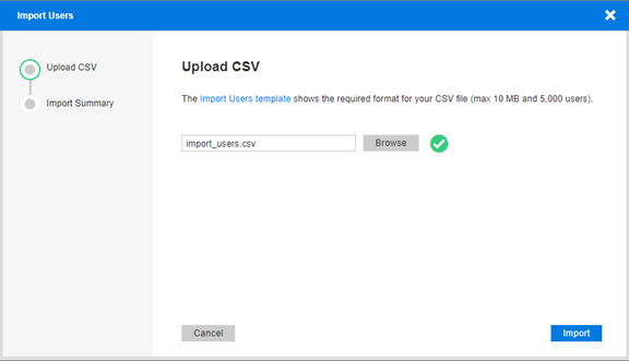 Import Status File Import users from a CSV file - Documentation - Verint Identity - Verint ...